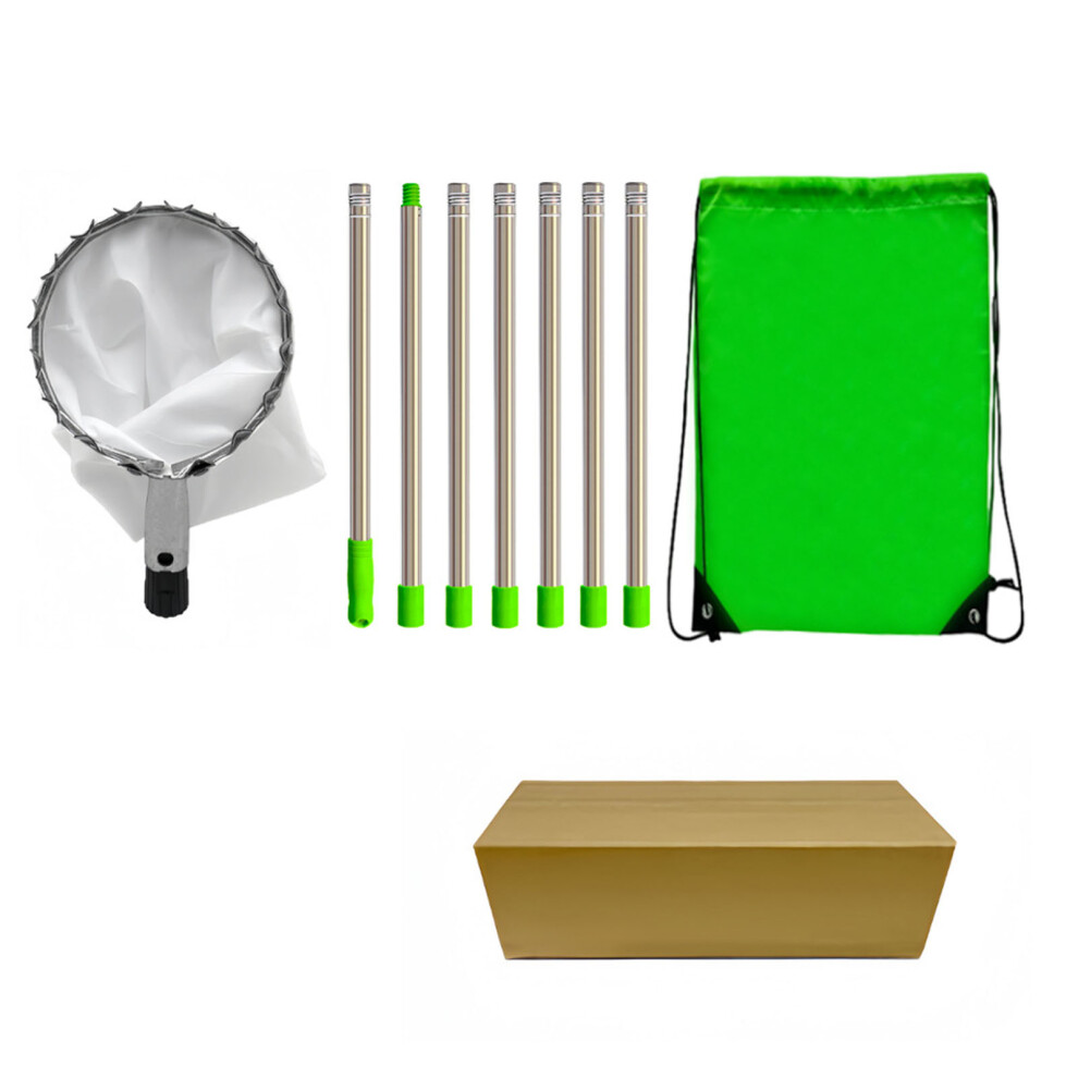 Fruit Picker Pole Tool With Bag Telescoping Orange