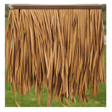 Palm Thatch Roll Artificial Straw 0.5x0.5m PE Material for Garden Pavilion Decoration 10pcs Yellow B