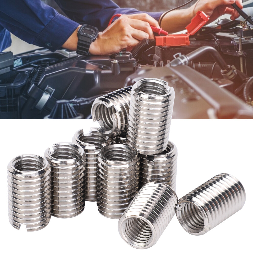 10Pcs Stainless Steel Thread Insert Repair Tool M12x1.75 & M16x2 8471340731978