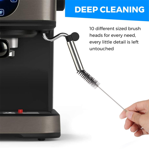 Ensemble de brosses de nettoyage pour machine à expresso 1