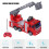 Interactive 1:30 Fire Truck Model with Remote Control & Lights 3