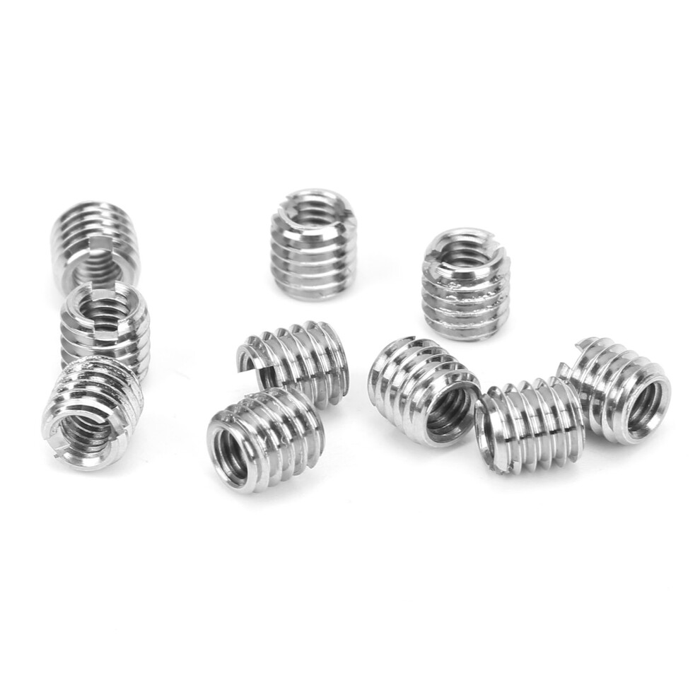 10Pcs Stainless Steel Thread Inserts Male Female M4 M6 Repair Fasteners 9411340734806