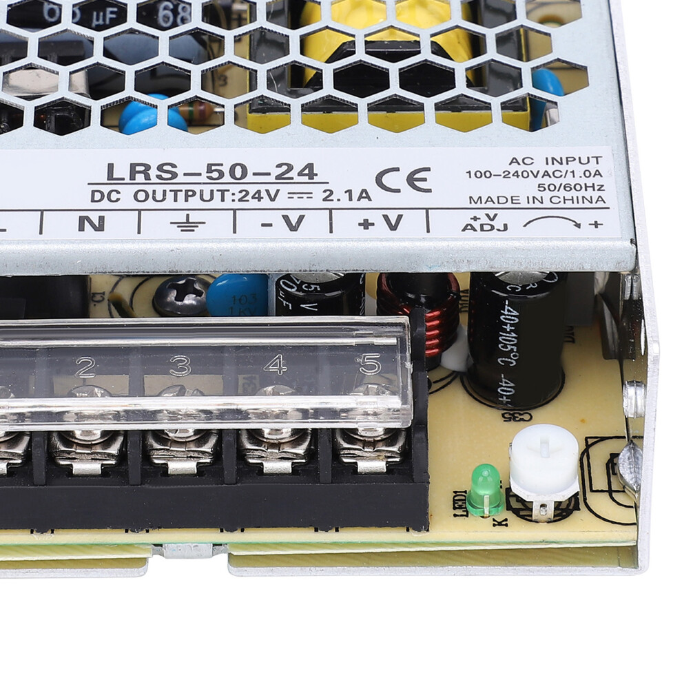 Berm 50W 85Â264Vac Adjustable Voltage Led Power Supply Lrs-50-24 8491340735219
