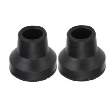 10 Stück Gehstockspitzen aus Gummi, rutschfest, Ø12 mm / 0,47 in