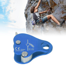 Aluminiumlegierter Kletterseil-Block Selbstsichernd 8–13 mm Kletterseil-Block Stopper für Outdoor-Klettern Bergsteigen Blau