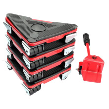 Furniture Lift Tool Set with Wheels, Heavy Duty Furniture Transporter Trolley, Large Load Capacity for Red Moving