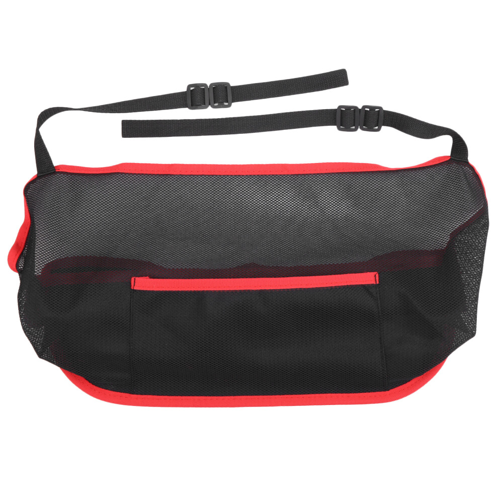 Universal Car Net Pocket Holder Between Seats Mesh Red 9121376592690