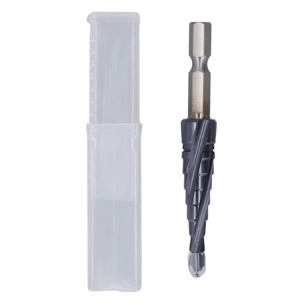 Spiral Grooved Step Drill Bit 4Mm To 12Mm Step 9121376592812