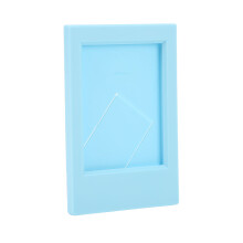Sky Blue Plastic Photo Frame Rectangle Desktop Stand for Instax Mini 3in Photos