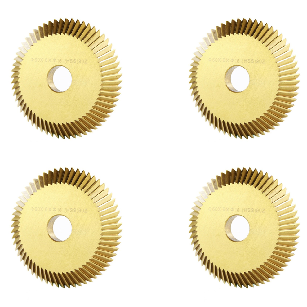 Lama Da Taglio Placcata In Titanio 60X6X16Mm Per Macchina Per Chiavi Orizzontali