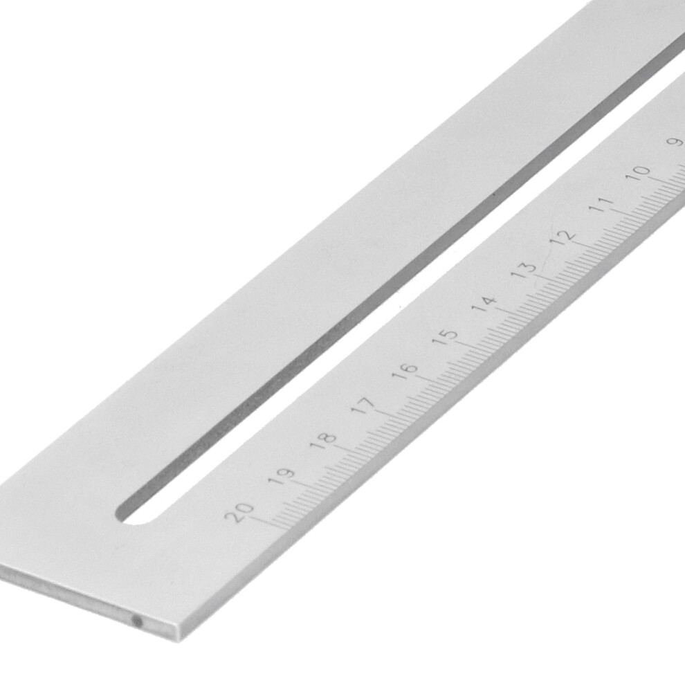 0200Mm Carpentry Scribe Ruler With Abs Knob For Precision Marking 9351340743548