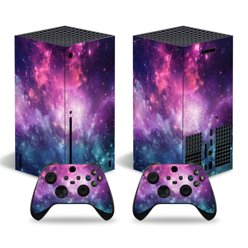 Protective Vinyl Skin Sticker Cover For Xbox Series X Consoles With Controller Stickers Bubble-Free (Color: 1)-image-OPC-PJM58MK-NEW