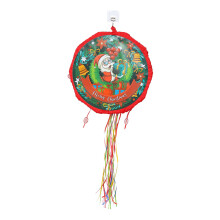 Christmas Piñata for Kids Party, Colorful Paper Lantern with Chocolate Coins and Sweets, Fun Holiday Game for Celebrations