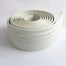 Self-adhesive Skirting Board 5m Waterproof Soft Skirting Board 12cm Wide for Living Room Wall Decoration White 1M Length