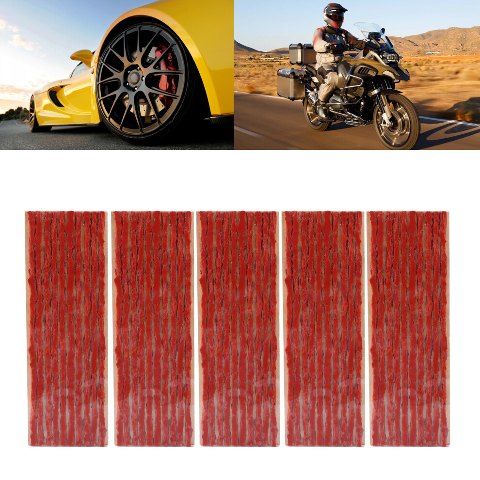 50Pcs Tubeless Tire Repair Plugs 200X3mm For Car Motorcycle Brown 4901340748279