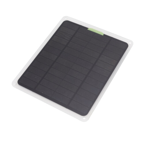 Panel solar 10W USB Tipo C 22x18cm ABS negro