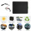 Panel solar 10W USB Tipo C 22x18cm ABS negro 12