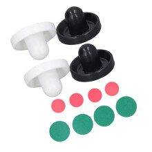 12 Stück 96 mm Tisch-Lufthockeyzubehör Schläger Pads Lufthockey-Pucks Tischhockey Zubehör Typ E