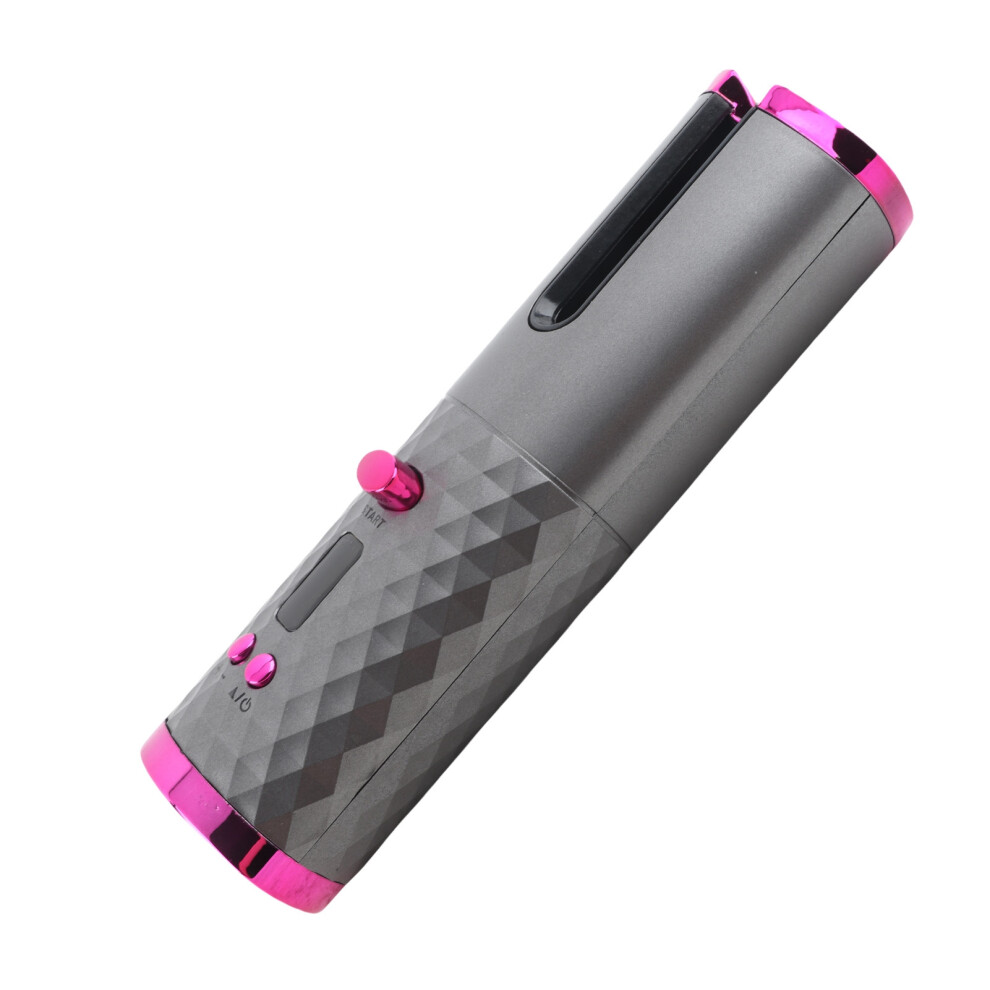 Cordless USB Rechargeable Automatic Hair Curler 5000mAh Gray