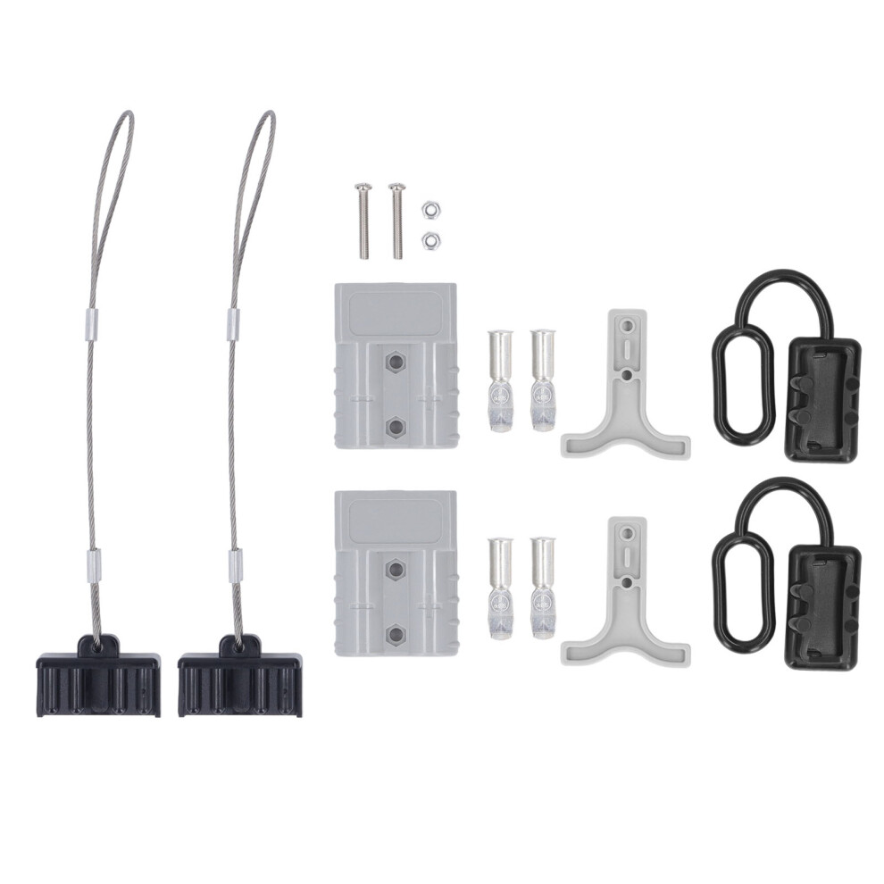 2 Set Battery Quick Connector Kit PC Shell Silver