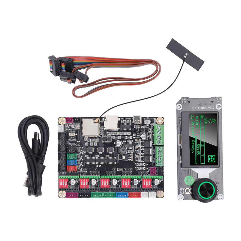 3D Printer Motherboard Kit Control Board with LCD