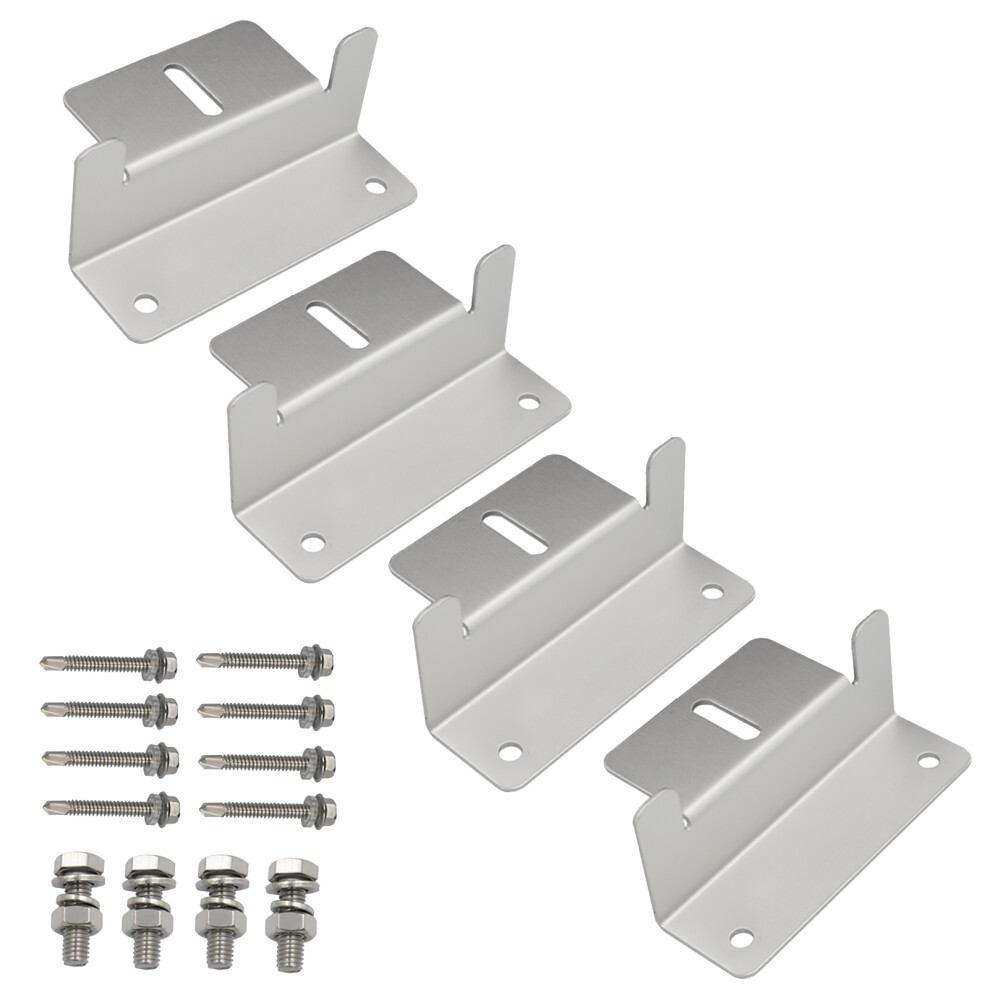 4PCS Solar Panel Z Brackets Aluminum Alloy