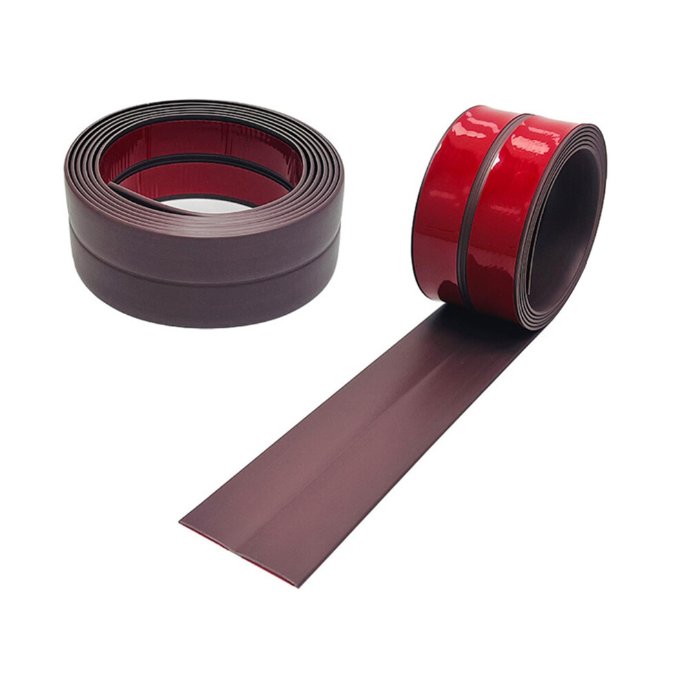 Pvc Corner Profile Self-Adhesive, Flexible Baseboard Trim, Wall Corner Molding, Coffee Color, 3M X 6 Cm 6947110113272