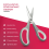 Haltons Multipurpose Scissors Pack of 3 Ultra Sharp Thickened Blades Comfort-Grip Handles 4