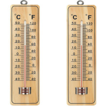 2x Wall Thermometer for Indoor & Outdoor Use Measure Room Garden Greenhouse Office Temperature Measures Fahrenheit and Centigrade Dual Scale °C/°F