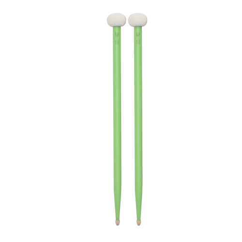 2pcs Double Sided Drum Mallets Maple & Felt Tips 410mm Blue/Pink/Red/Green/White 2