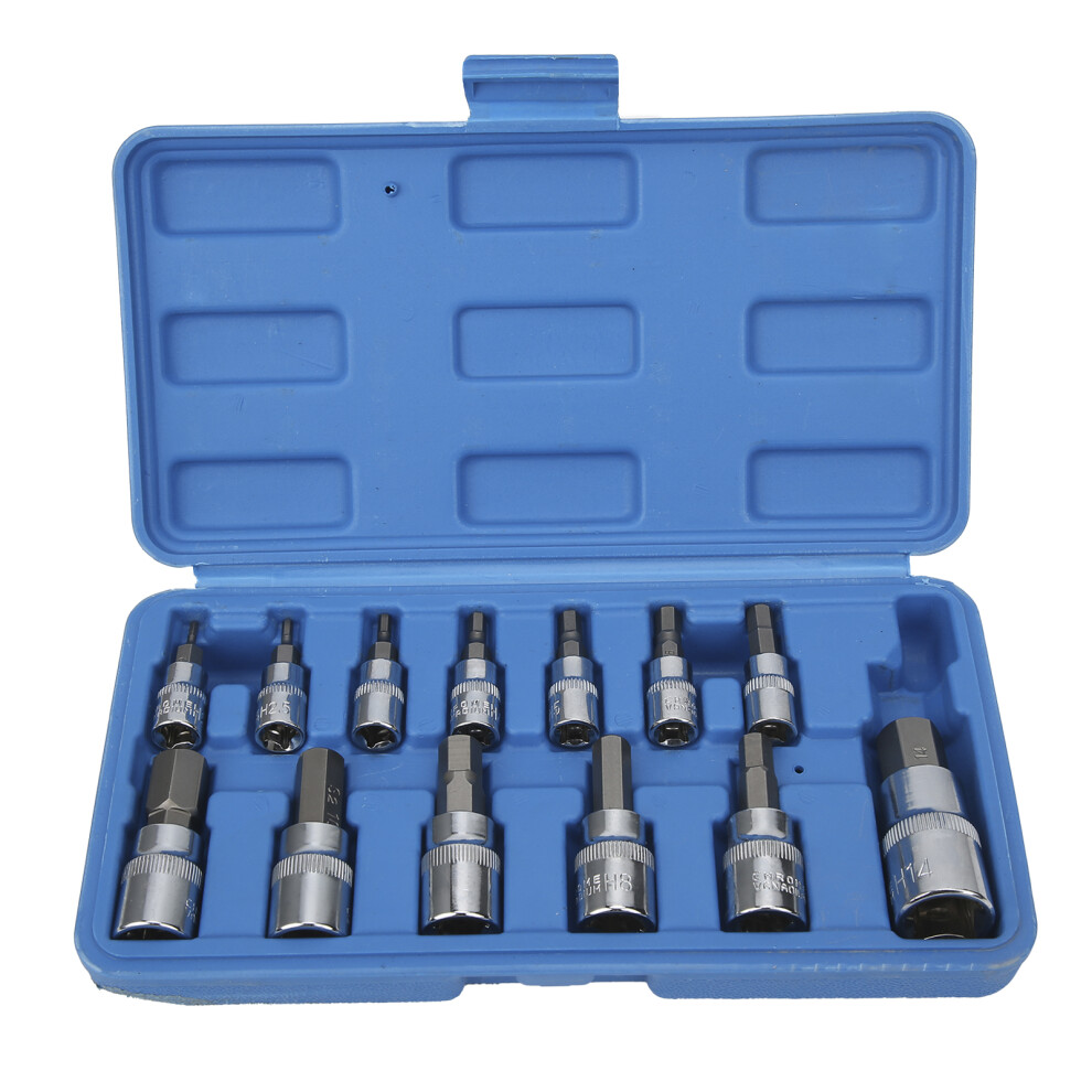 Square Wrench Hex Bit Socket Set 1/4In 3/8In 1/2In 9121376596124