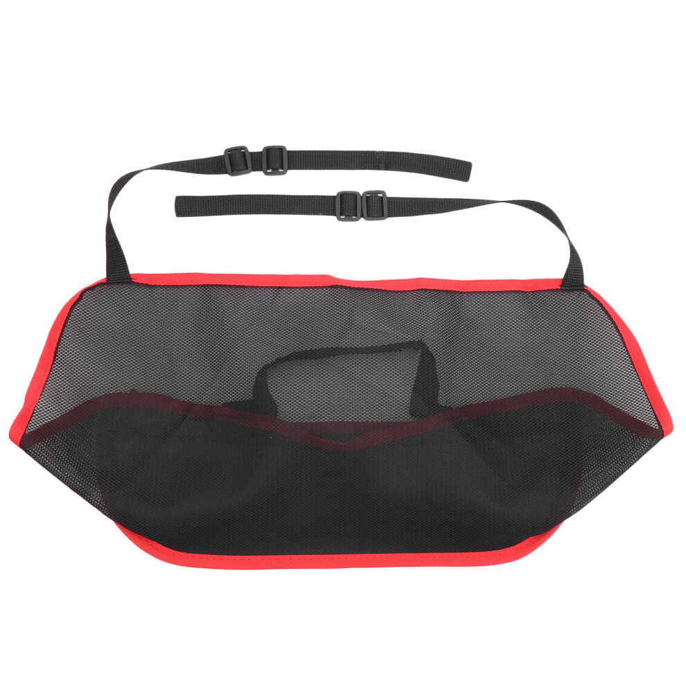Universal Car Net Pocket Holder Between Seats Mesh Red 9121376596278