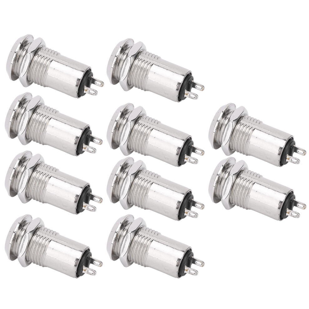 10Pcs Stainless Steel Key Switch Lock Onoff 12Mm 220V Dual Pull 9481340761911