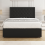 (Black, Single 3ft) Nova Divan Bed with Mattress 26in Headboard 2 Storage Drawers 3