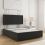 (Black, Single 3ft) Nova Divan Bed with Mattress 26in Headboard 2 Storage Drawers 4