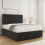 (Black, Single 3ft) Nova Divan Bed with Mattress 26in Headboard 2 Storage Drawers 5