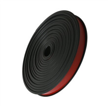 Self-Adhesive U-Shaped Edge Banding, Flexible TPE Sealing Strip for Furniture Edge Protection, Black 40mm x 5m