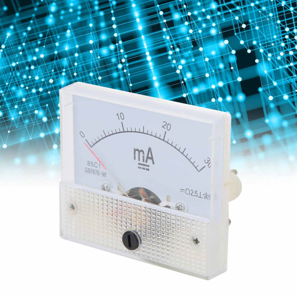 Red Pointer Dc 0-30Ma Ammeter 85C1 For Accurate Circuit Monitoring 4991340766229