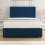 (Blue, Single 3ft) Nova Divan Bed with Mattress 26in Headboard 2 Storage Drawers 3