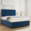 (Blue, Single 3ft) Nova Divan Bed with Mattress 26in Headboard 2 Storage Drawers 5