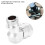 110 Degree Chrome Plated Brass Regulator Swivel 9