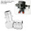 110 Degree Chrome Plated Brass Regulator Swivel 7