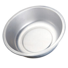 Aluminium Sink Set of 2 for Kitchen and Household, Large Flat 30.2x27.6cm, Durable and Easy to Clean Silver Basins