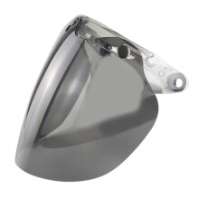 Open-Face Motorradhelm Visier Blasenlinse 3-Snap Blasenwind Visier