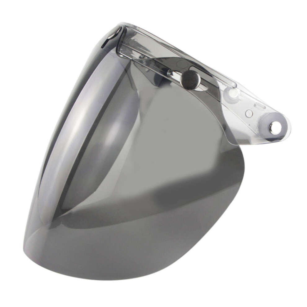 Open Face Helmet Visor Bubble Lens 22Cm X 21Cm Adjustable Anti-Uv & Scratch 4981340769078