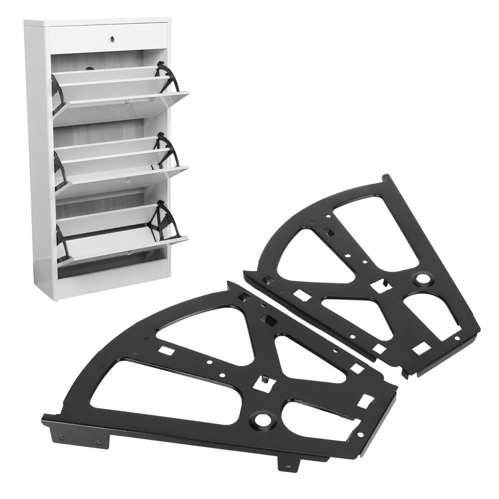 2-Layer Shoe Cabinet Hinge, Cold Rolled Steel, Black, 260X240mm 9411340770682