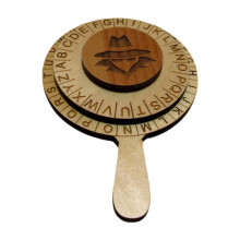 Escape Room Cipher Wheel for Creative Puzzles, Detective Disc with Alphabet Codes, Perfect for Holiday Games
