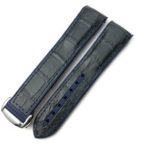 Rubber-Nylon-Leather Strap 20mm 22mm for Omega Seamaster GMT Planet Ocean Diver 300 Orange Silicone Blue Leather 21mm