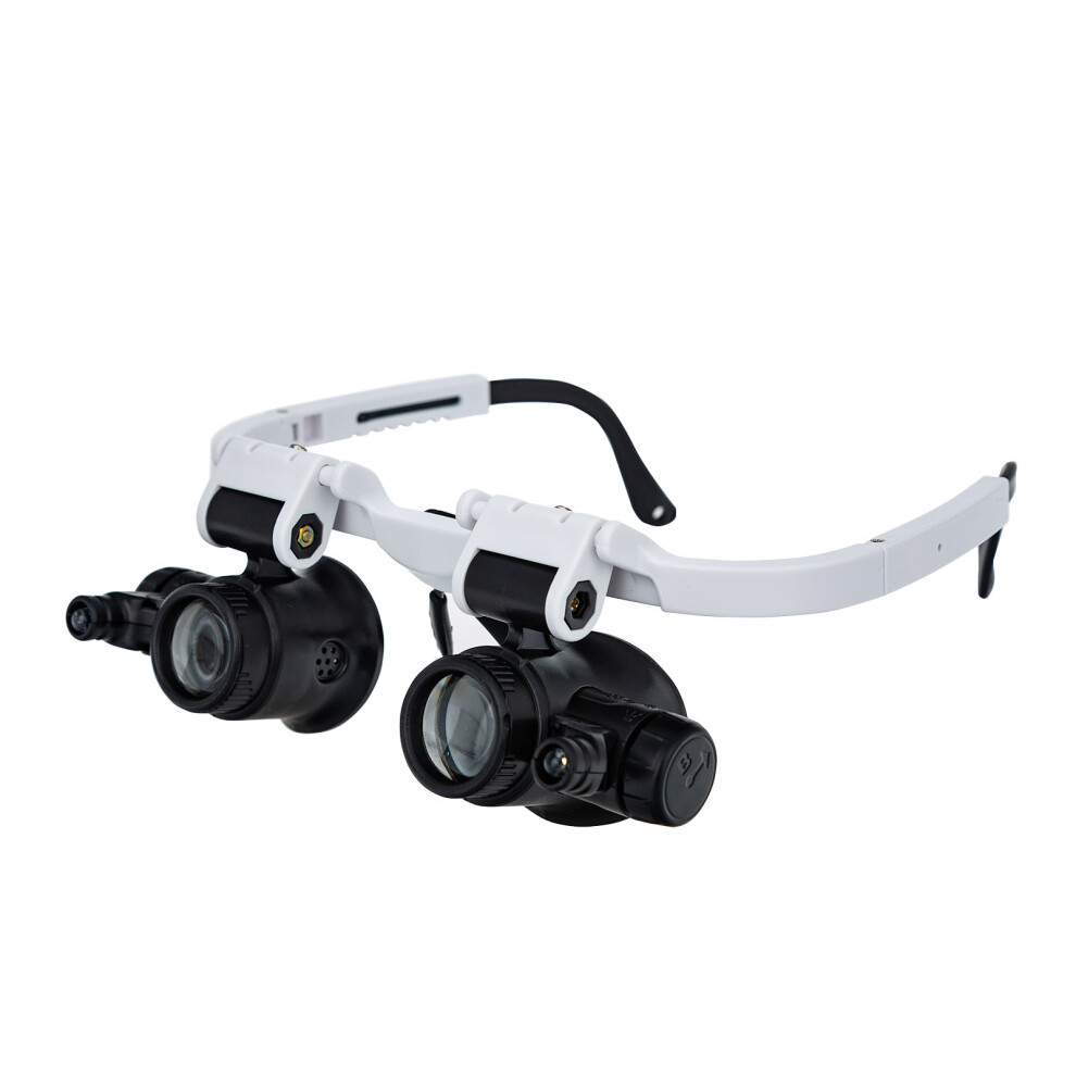 Adjustable LED Magnifying Glasses with 8X, 15X, 23X Zoom & Light