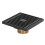 Large Black Copper Shower Floor Drain 10x10cm Odorproof Shallow Water 16